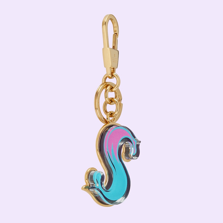727987.JCFUG.8555.003.100.0000.Light Letter S Plexiglas keychain